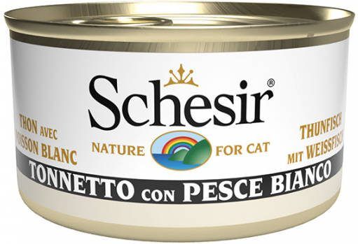 Schesir 20 + 4 Gratis! 24 x 85 g Natural Tonijn in Gelei Tonijn met Witvis