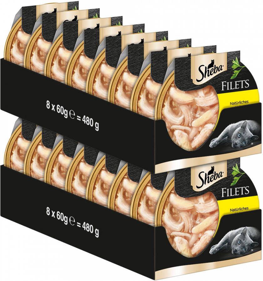 Sheba 16x60g Kip Fijne Filets Kattenvoer