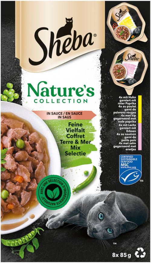 Sheba 20% korting! Voordeelpakket Variaties in Kuipjes 32 x 85 g Mix Selectie