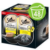 Sheba 2+1 gratis! Perfect Portions Paté, Kattenvoer Heerlijke Saus Kalkoen
