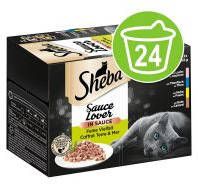 Sheba 48x85g Classic in Paté, Variaties in Kuipjes + 48x37, 5g Perfect Portions Kip