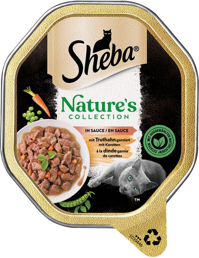 Sheba Nature´, s Collection in Saus 22 x 85 g Kattenvoer met Kalkoen