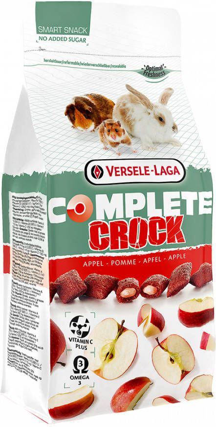 Versele Laga Complete Crock Apple Knaagdiersnack Appel 50 g