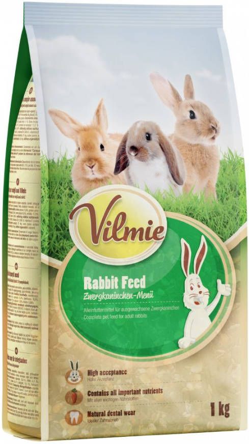 Vilmie Dwergkonijnenvoer Voordeelpakket 10 x 1 kg