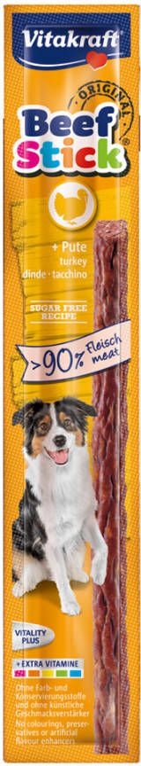 Vitakraft 20% korting! 25 x 12 g Beef Sticks&#xAE, Kalkoen