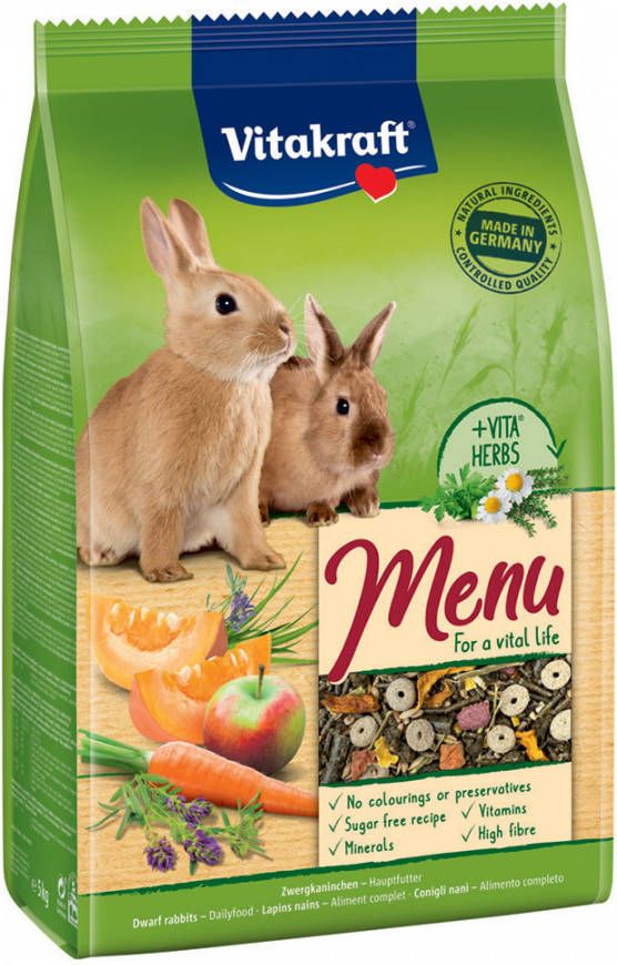 Vitakraft Menu Vital Dwergkonijn Konijnenvoer 5 kg