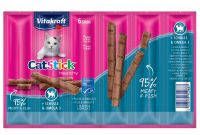 Vitakraft 20 + 4 gratis! 24 x 6 g Cat Stick Mini Kip & Kattengras(24 x 6 g )