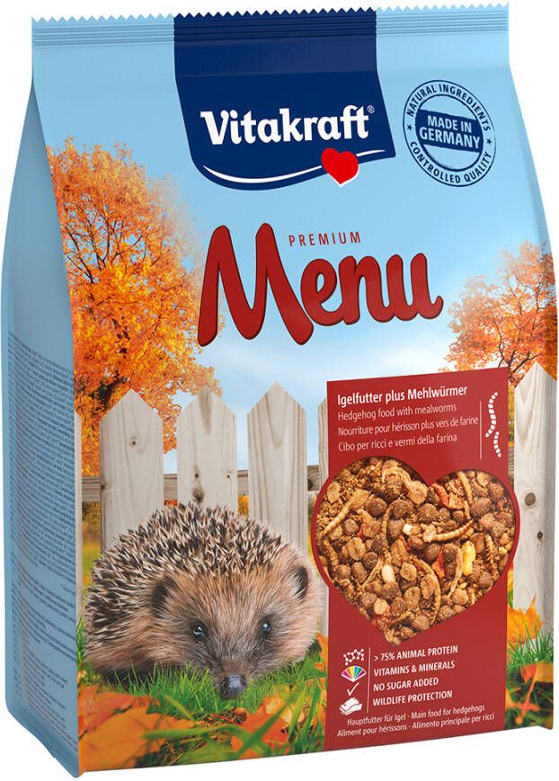 Vitakraft Premium Menu Droogvoer Egelvoer Dubbelpak 2 x 2, 5 kg