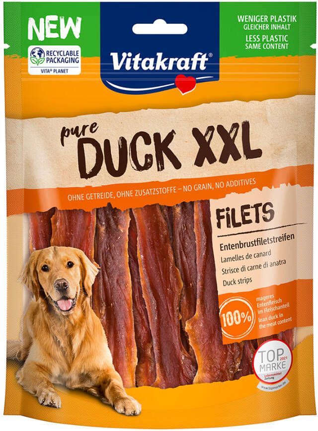 Vitakraft pure DUCK XXL Eendenrepen Duo pack 2 x 250 g