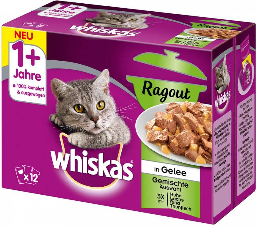 Whiskas 1+ Casserole Mix Selectie in Gelei zakjes 85 gr 2 x(12 x 85 gr )