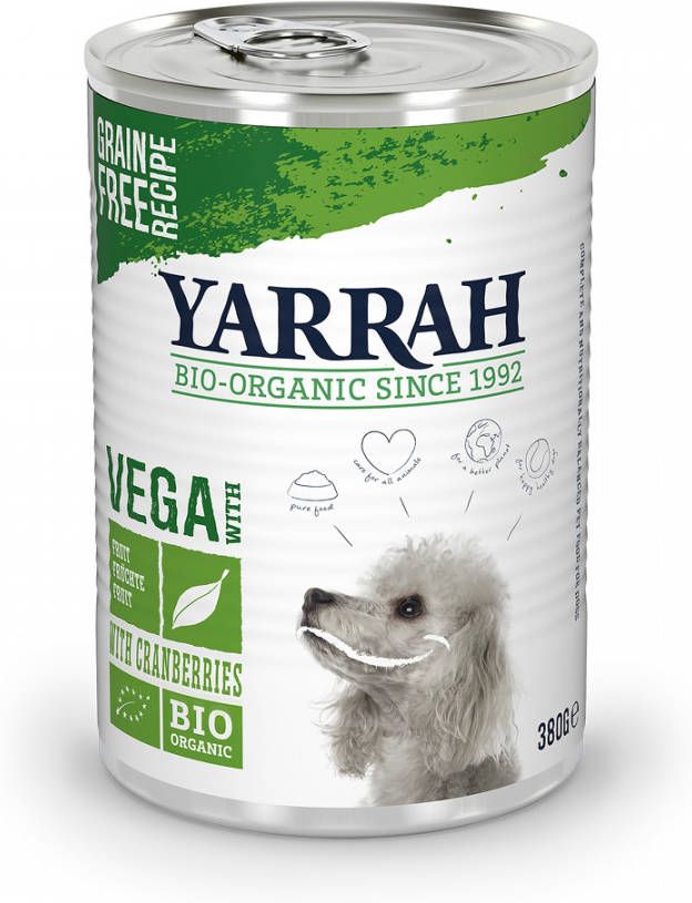 Yarrah 9 + 3 gratis! 12x Bio Natvoer Bio Chunks Vega(12 x 380 g )