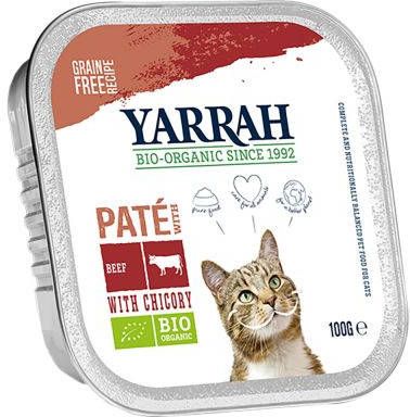 Yarrah 24 + 6 Gratis! Bio Chunks Kattenvoer Biologisch Zalm met zeewier