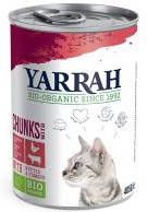 Yarrah 405g biologisch chunks Kip & kalkoen met brandnetel & tomaat Kattenvoer